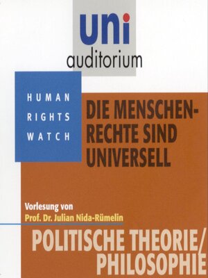 cover image of Die Menschenrechte sind universell